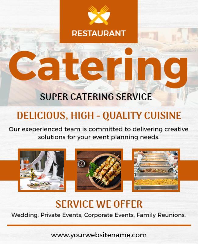 Catering Services Offer Flyer Template