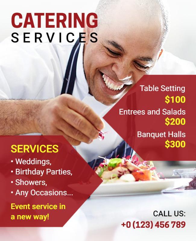 Catering Services Special Event Flyer Template