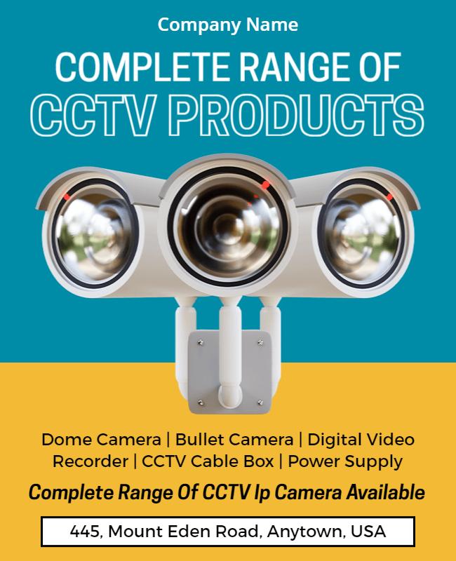 Cctv Products Showcase Flyer Template