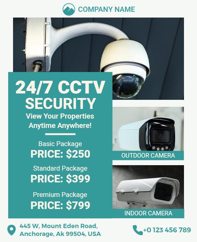 Cctv Security Camera Services Flyer Template