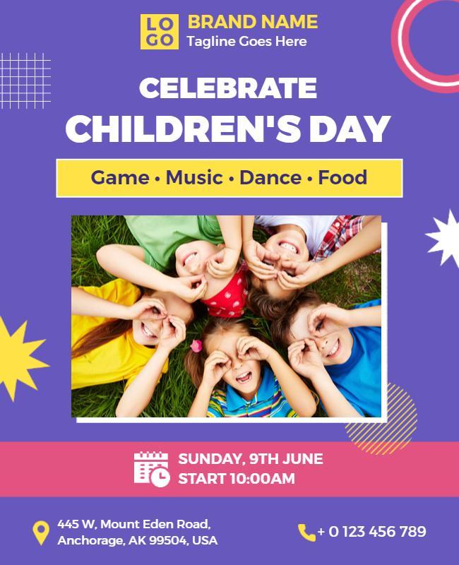 Celebrate Childrens Day Event Flyer Template