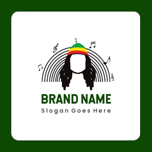 Celebrate Unity and Culture through Vibrant Reggae Music Logo Template