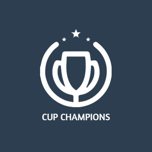 Celebrating Victory with Elegant Cup Champions Logo Template