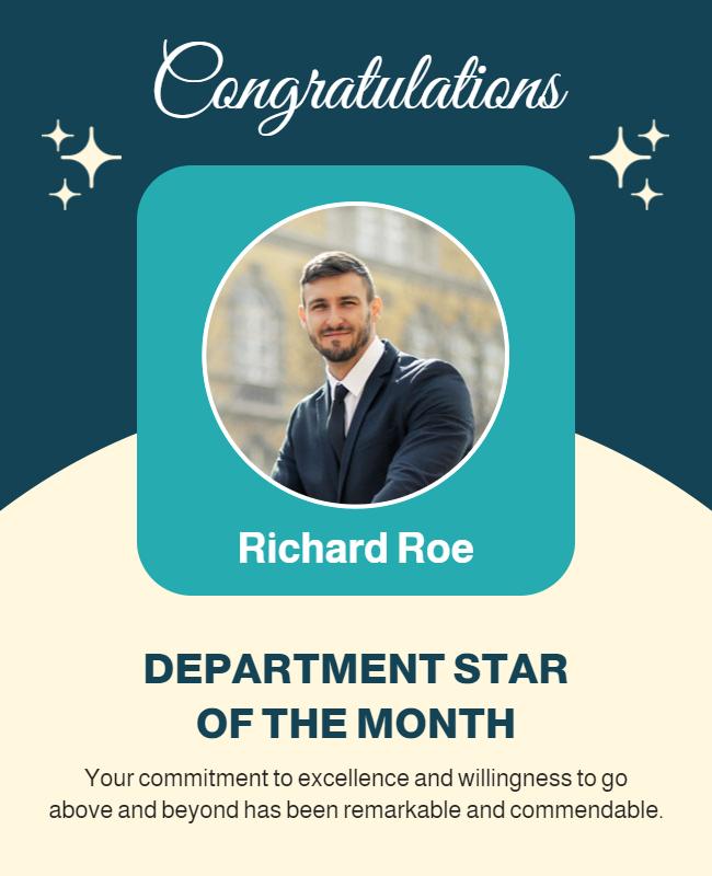 Celebratory Professional Recognition Award Poster Template