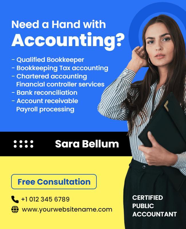 Certified Public Accountant Services Flyer Template