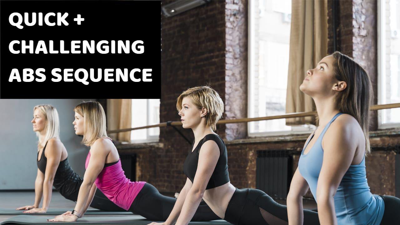 Challenging Quick Abs Workout Fitness YouTube Thumbnail Template