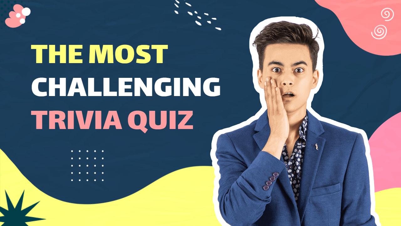 Challenging Trivia Quiz Reaction Trending YouTube Thumbnail Template