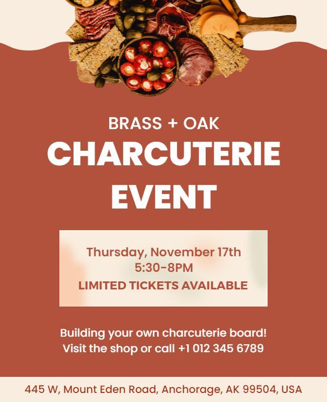 Charcuterie Board Building Event Flyer Template