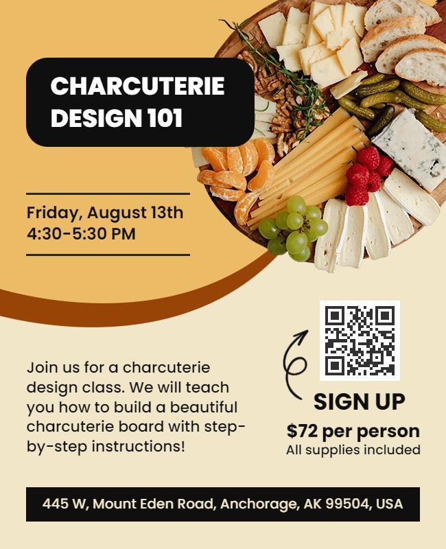 Charcuterie Design Workshop Flyer Template