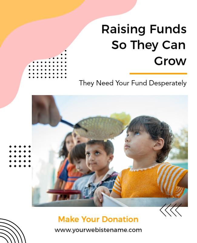 Charity Fundraising Donation Appeal Flyer Template