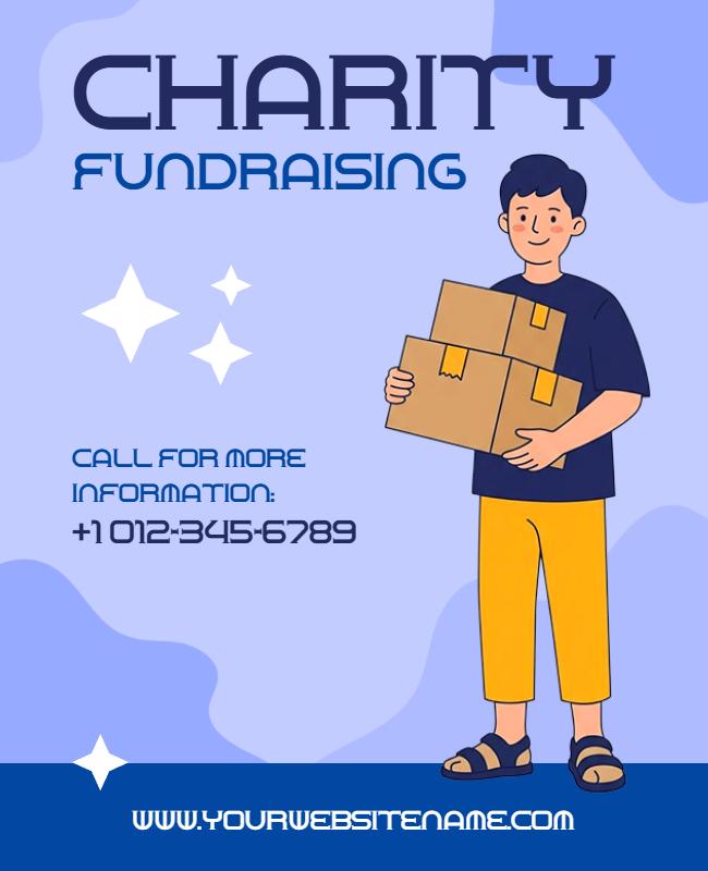 Charity Fundraising Event Promotional Poster Template