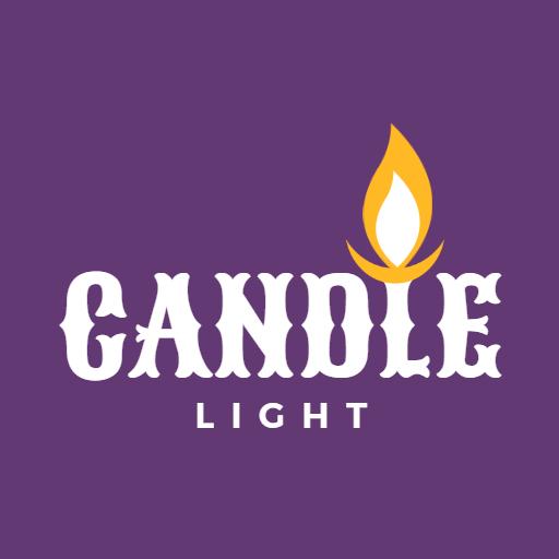 Charming Candlelight Design Featuring Warm Flame Elements Logo Template