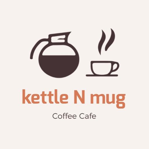 Charming Coffee Kettle and Mug Design for Coffee Cafe Logo Template