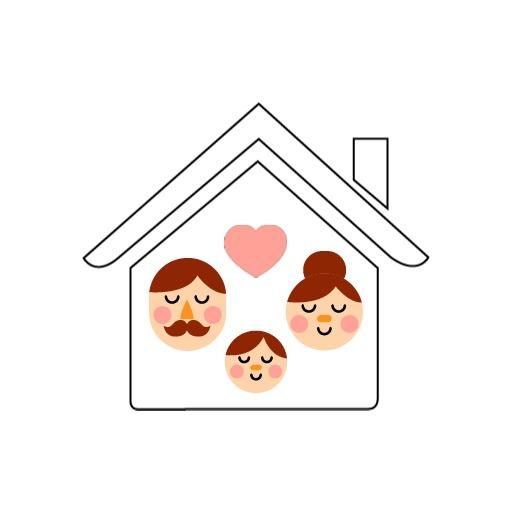 Charming Family Amidst a Cozy Home Design Blogger Logo Template
