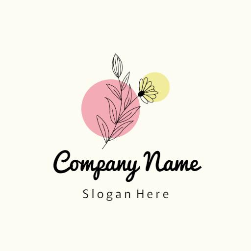 Charming Floral Design with Pastel Colors for Florist Logo Template