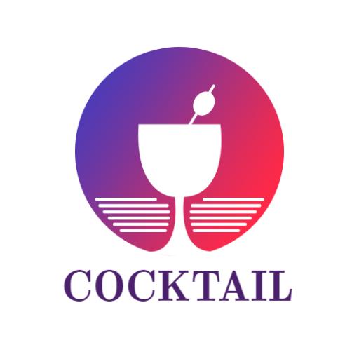 Charming Gradient Design Highlighting Wine Bar Experience Logo Template