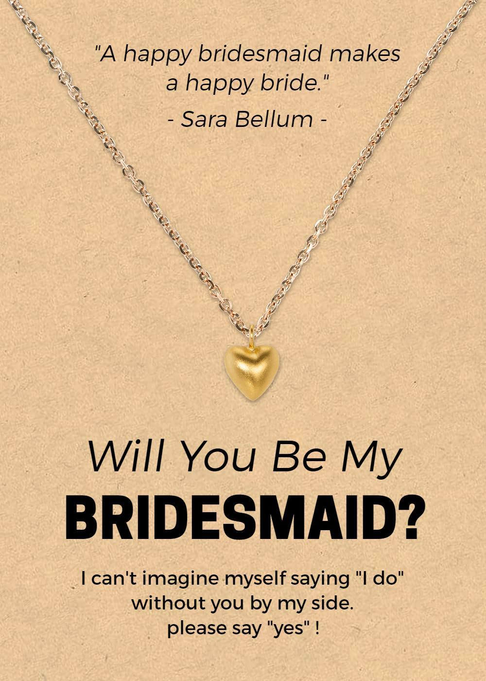 Charming Heartfelt Bridesmaid Invitation Card Invitation Template