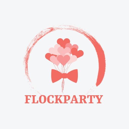 Charming Pink Balloon Design for Elegant Event Planner Logo Template