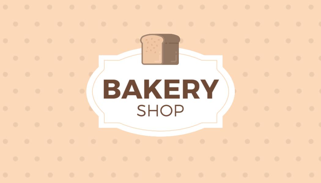 Charming Polka Dot Bakery Shop Business Card Template