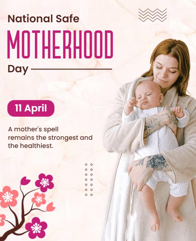 Charming Soft Pink Mother's Day Celebration Poster Template