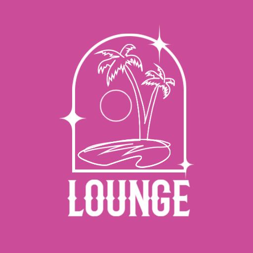Charming Tropical Scene with Relaxing Vibes for Lounge Logo Template