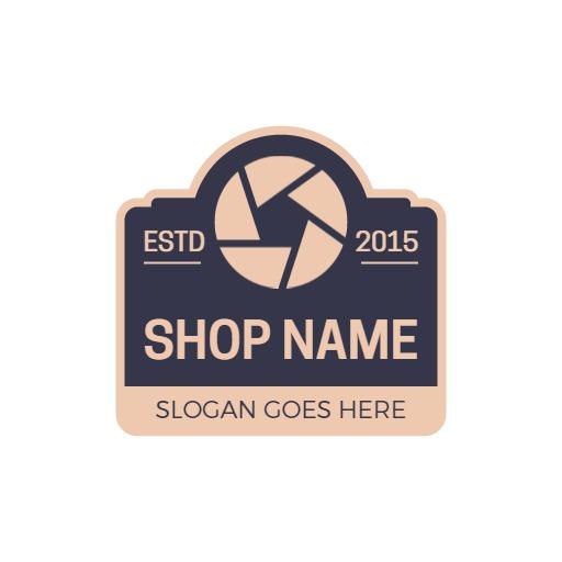 Charming Vintage Design Featuring Retro Photography Elements Logo Template