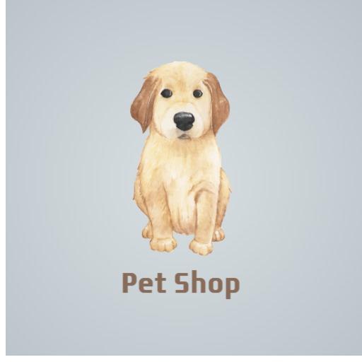 Charming Watercolor Design Featuring Adorable Puppy for Pet Shop Logo Template
