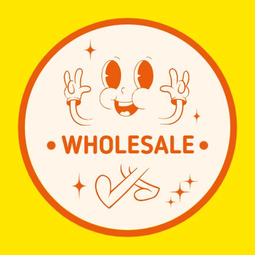Cheerful Character Design for a Wholesale Business Logo Template