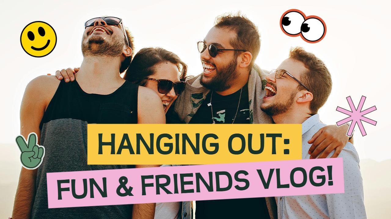Cheerful Friendship Moments VLog YouTube Thumbnail Template
