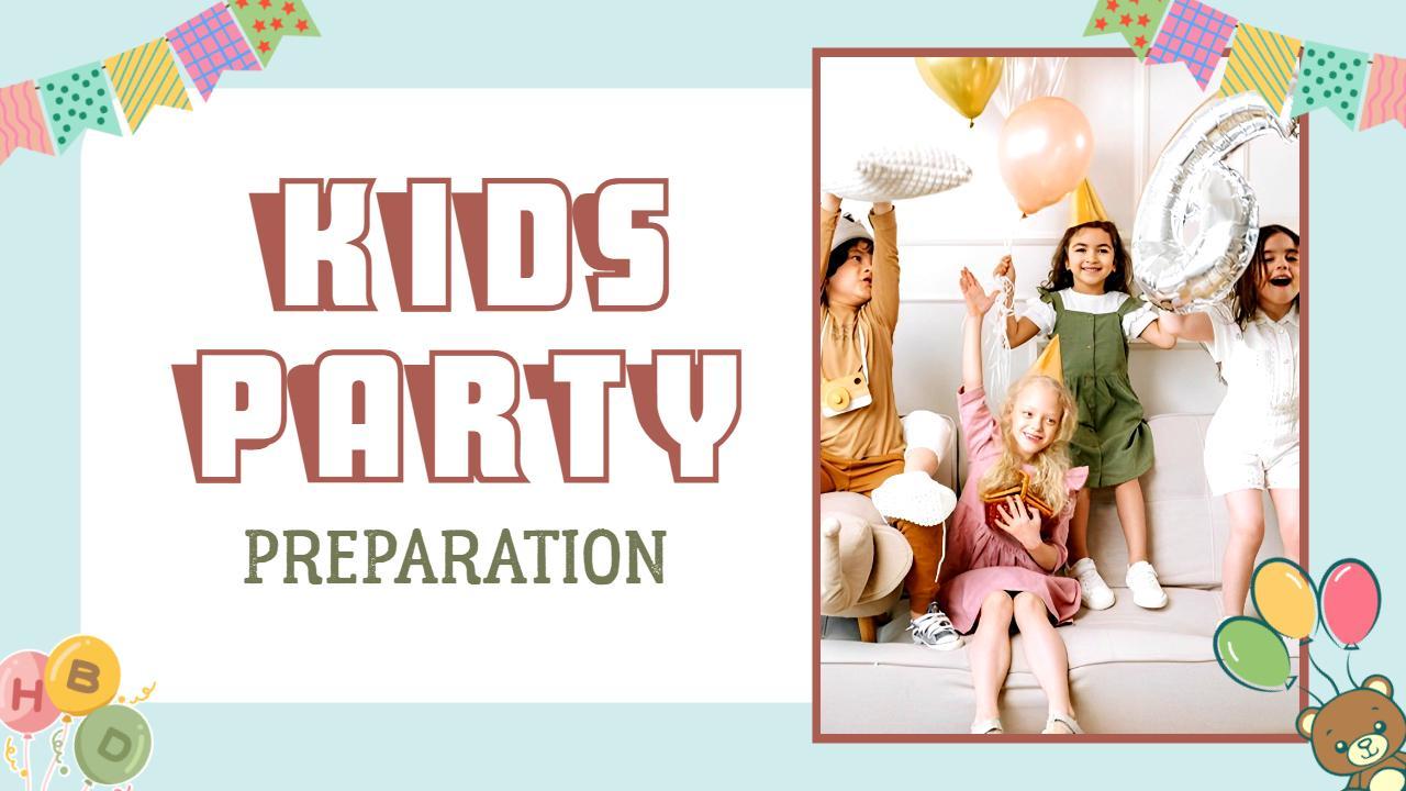 Cheerful Kids Celebration Planning YouTube Thumbnail Template