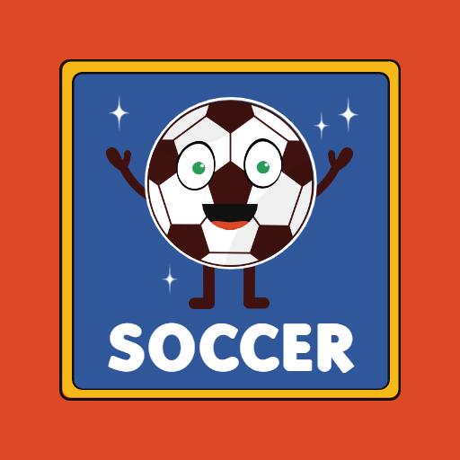 Cheerful Soccer Ball Character Representing the Sport Logo Template