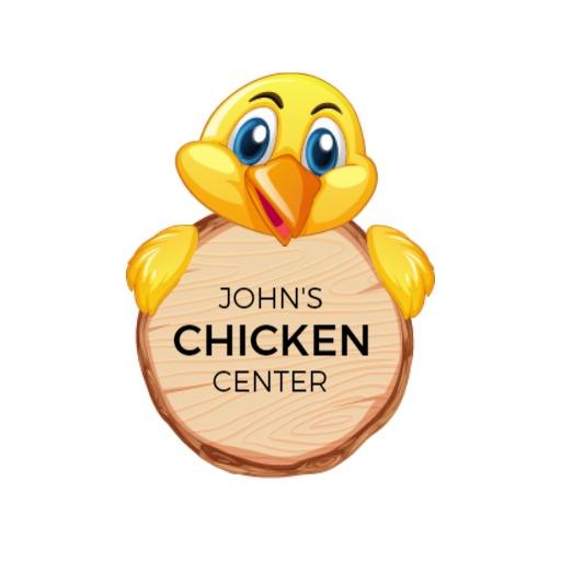 Cheerful Yellow Chicken Cartoon Design for Food Business Logo Template