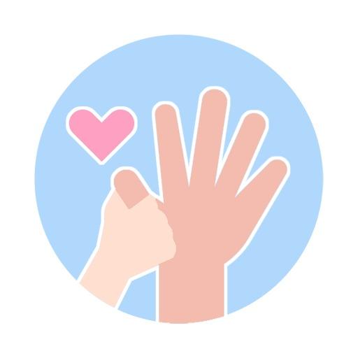 Cherish Every Moment with Baby Hand and Heart Logo Template