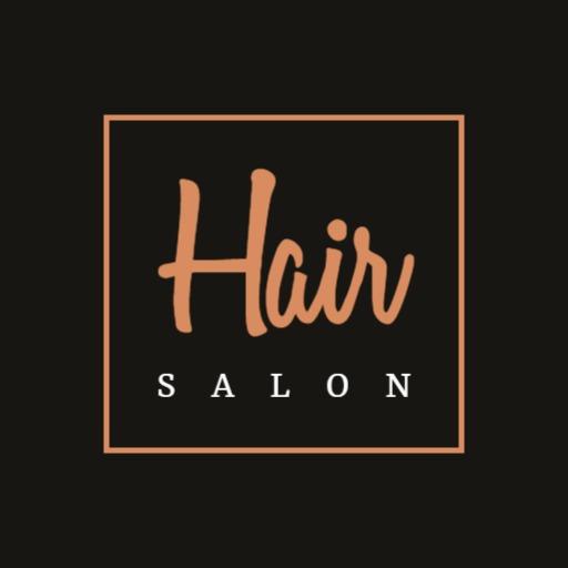 Chic and Modern Textured Hair Salon Branding Logo Template