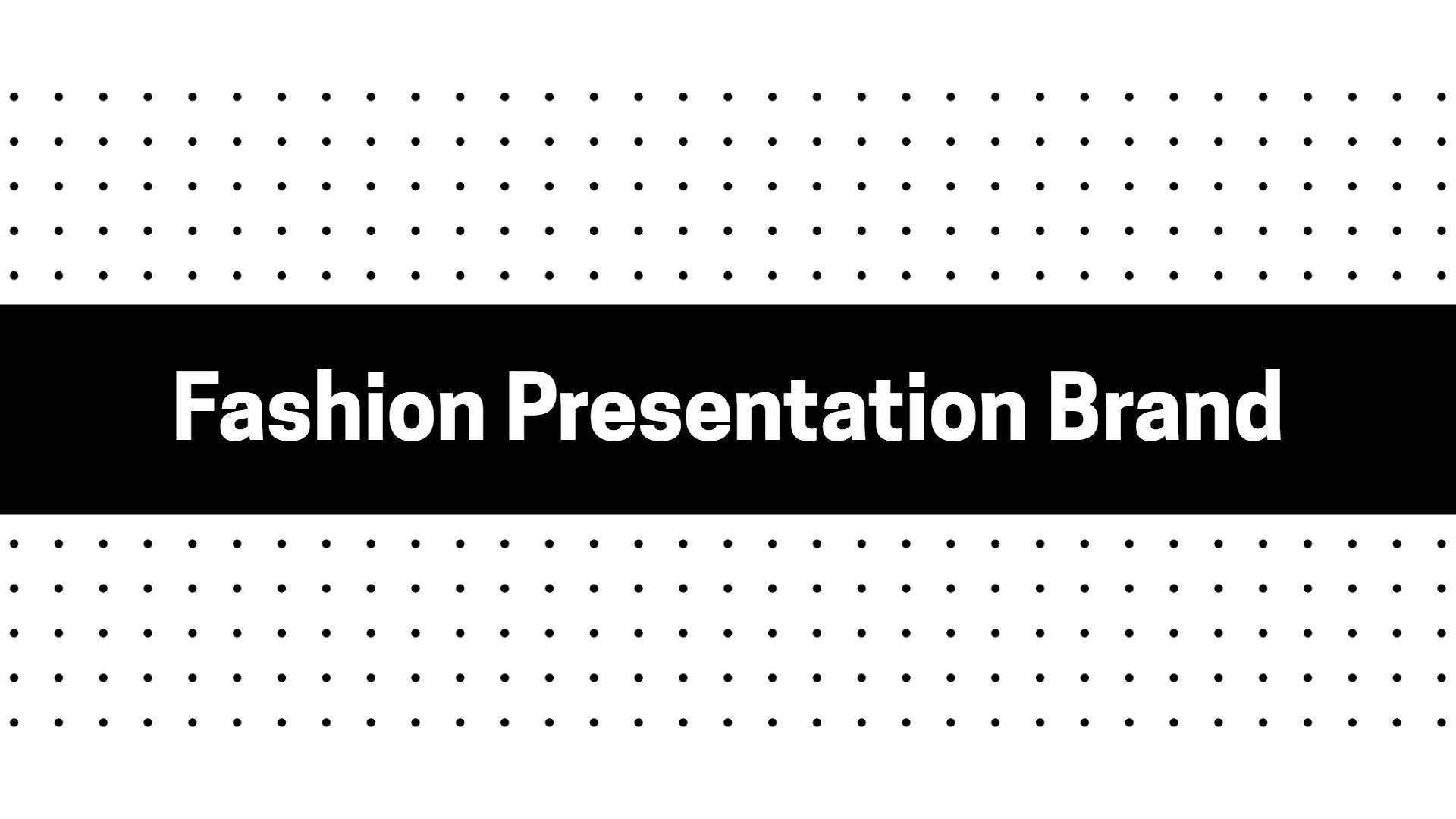 Chic Black Fashion Apparel Brand Product Presentation Template