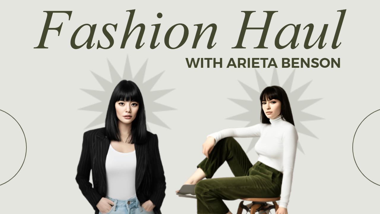 Chic Fashion Haul Styling Tips YouTube Thumbnail Template