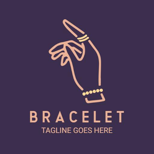 Chic Hand Gesture Showcasing Elegant Bracelet Design Logo Template