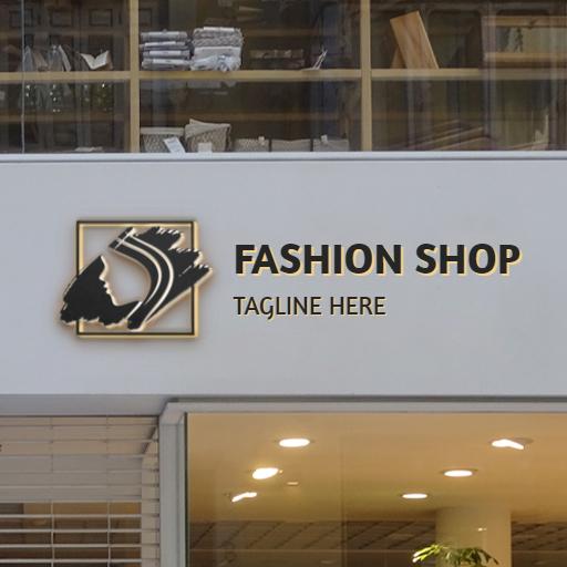 Chic Mockup Showcase for Fashion Shop Elegant Display Logo Template