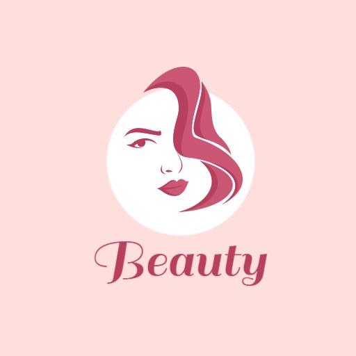 Chic Pink Design Capturing Feminine Beauty Essence Logo Template