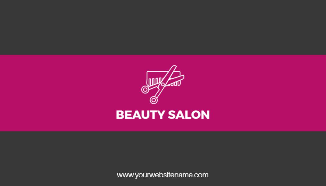 Elegant Chic Pink Floral Makeup Artist Business Card Template