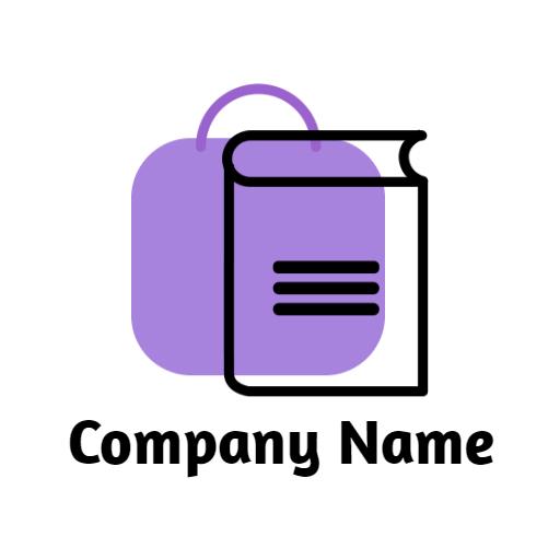 Chic Purple Bag Design for Stylish Accessory Business Logo Template
