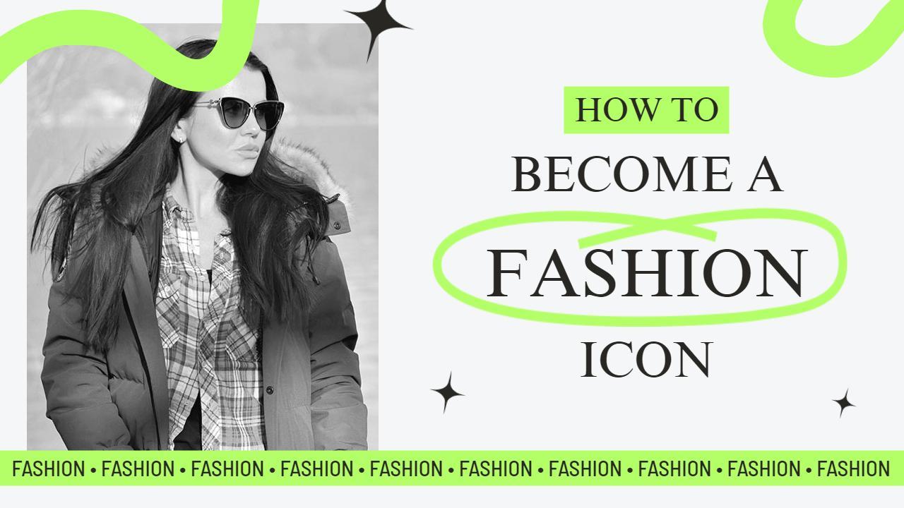 Chic Style Guide Become Fashion Icon YouTube Thumbnail Template