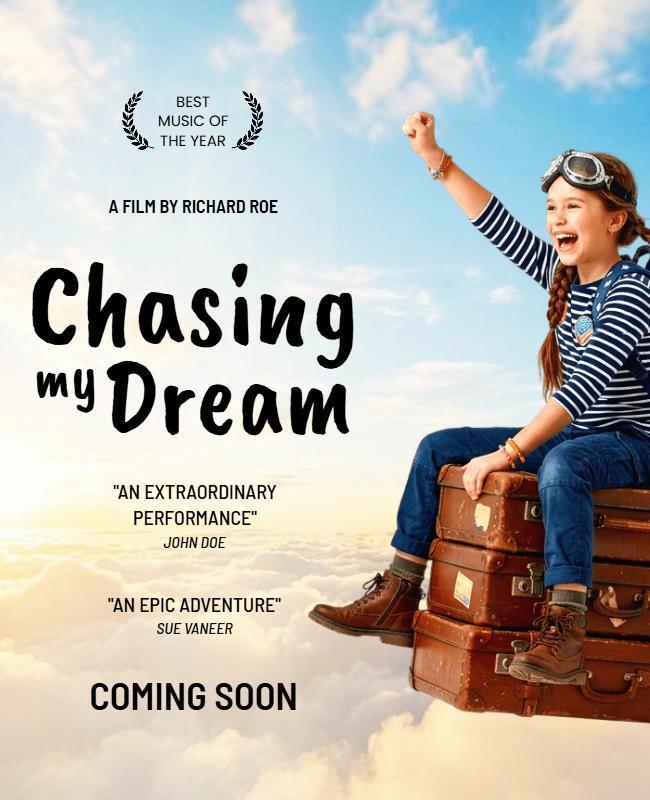 Childhood Dreams Inspirational Movie Poster Template