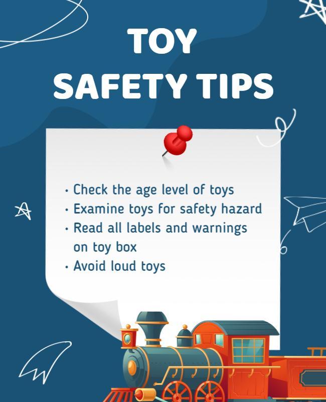 Childrens Toy Safety Tips Flyer Template