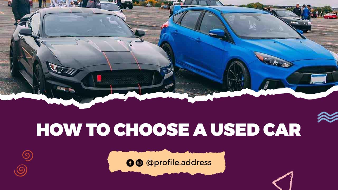 Choosing the Perfect Used Car Buying Guide YouTube Thumbnail Template