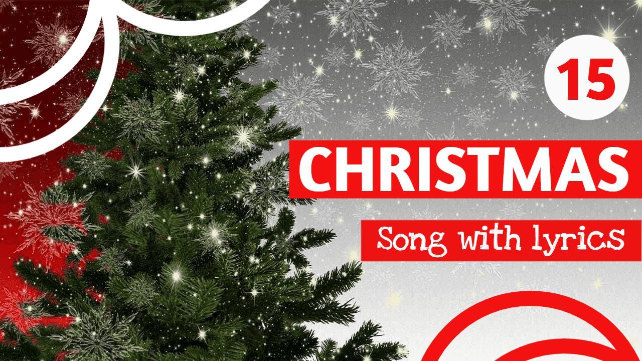 Christmas Holiday Song Lyrics Compilation YouTube Thumbnail Template