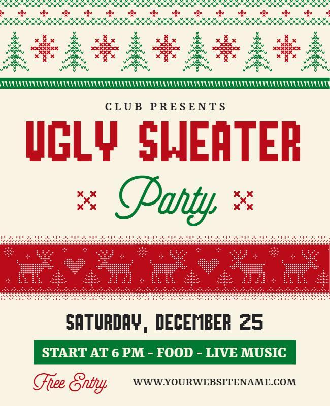 Christmas Party Flyer Template