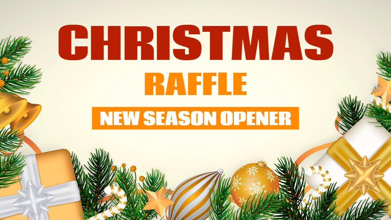 Christmas Raffle Celebration Holiday YouTube Thumbnail Template