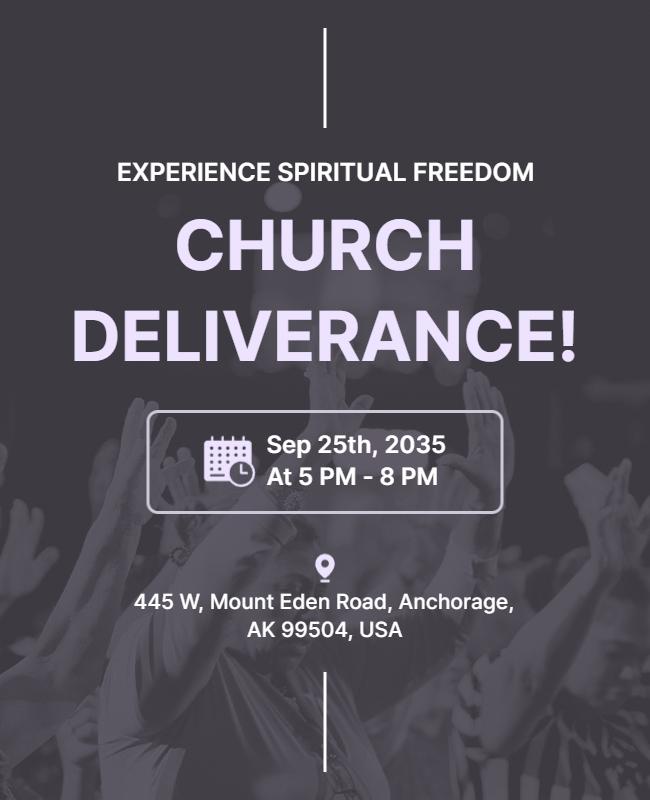 Church Deliverance Event Flyer Template