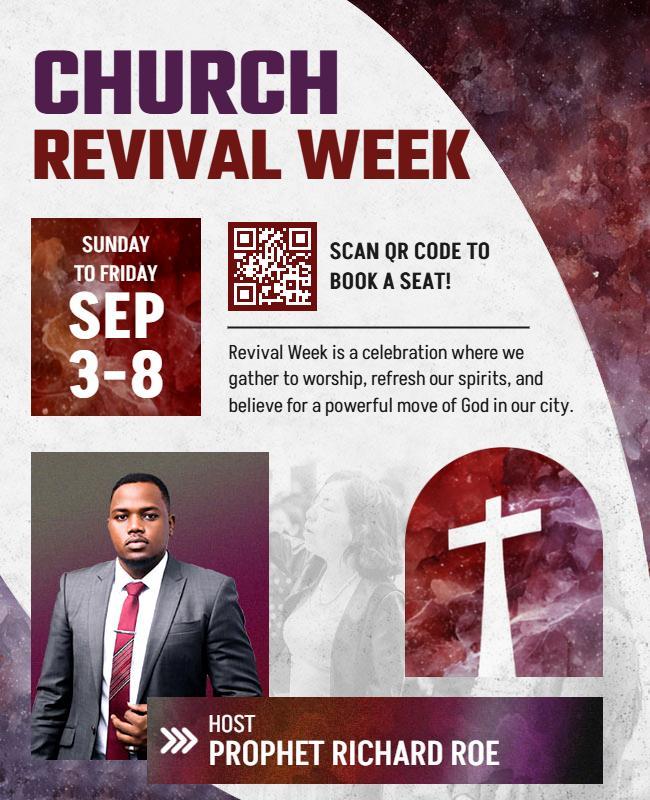 Church Revival Week Event Flyer Template